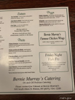 Bernie Murray's menu