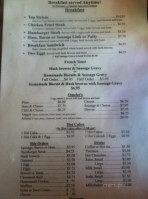 Arlene's Cafe General Store menu