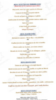 Au Bois De La Biche menu