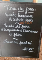 Au Bistrot D'eugenie menu