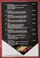 Chez Jeannot menu