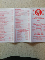 Lifang Valley Chinese menu