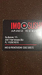 Imo Sushi menu