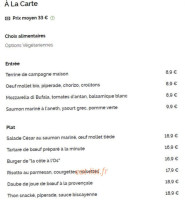 La Côte à L'os menu