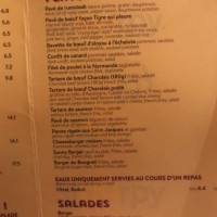 Le Relais Charbon menu