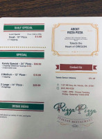 Cobblestone Pizza Co menu