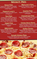 Angelo's Pizza Co menu