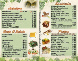 Grape Leaf Express menu