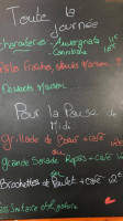 Le Bordeaux menu