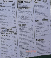 Delicatessen menu