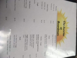 The Sunrise At Boardman menu