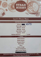 Laurie's Cafe menu