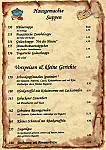 Haus Overhoff menu