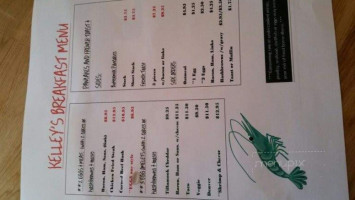 Kelley's Place menu