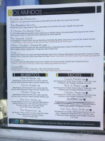 Dos Mundos Food Cart menu