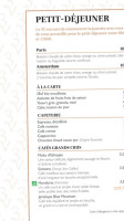 Le Gaigne menu