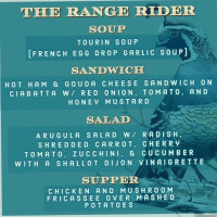 Range Rider Tavern menu