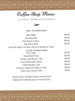 Redwood menu