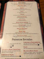 Bynum's Steakhouse menu