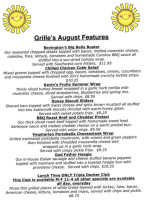 Brady's Run Grille Guest House menu