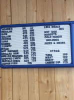 Miller's Hoagies menu