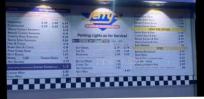 Jerry's Curb Service menu