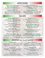 Front Street Cafe menu