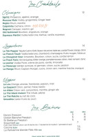 Le Rostand menu