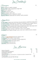 Le Rostand menu