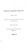 Auberge Larochette menu