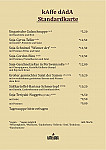 kAffé dAdA menu