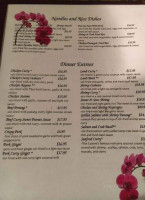 Thai Cuisine menu