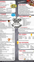 La Siesta menu