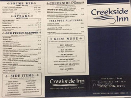 Creekside Inn menu