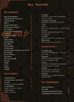 Couscous Pirouss menu