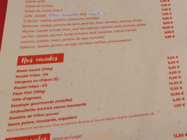 La Paillote menu