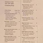 Callahan's Cafe And Coffee House menu