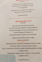 Sarl L'ancolie menu