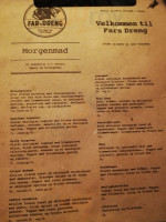Far's Dreng menu