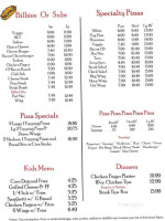 Joey's To Go menu