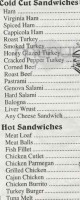 All In One Food Mart menu