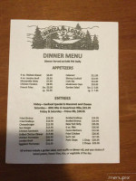 Seneca Lodge menu