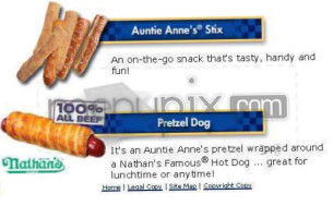 Auntie Anne's Pretzels food