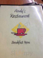 Andy's menu