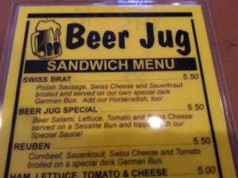 Beer Jug menu