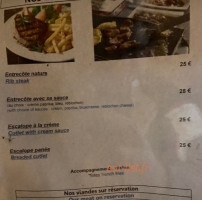 Pizzeria De La Tour Sarrazine menu