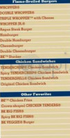Burger King #13362 menu