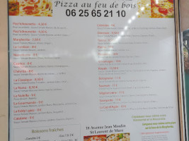 Eddy Pizz menu