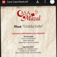 Casa Mazal food