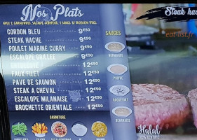 Le Frenchy menu